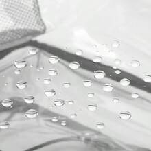 Large Capacity Stadium Approved Transparent PVC Tote Bag Shoulder Bag Clear Bag Sport Bag Lightweight Daily Crossbody Bag For Women/Unisex Waterproof Handbag For Concert Sport School Swimming Travel Vacation See Through Storage Bag - 黑色 - 查看 11