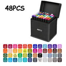 12-262 Colors Alcohol-Based Markers, Vibrant & Long-Lasting, Suitable For Coloring Art, Adult Coloring Books, Chisel Tip, Halloween/Thanksgiving/Christmas Gifts, For Painting, Sketching, Comic Design, School Supplies - Multicolor - View 18