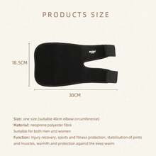 1pc Elbow Support Brace - Comfortable Sports Fitness Protector For Men And Women - Black - View 6
