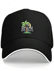Tree Baseball Cap Lightweight Breathable Unisex Hat Wit - Black - View 1