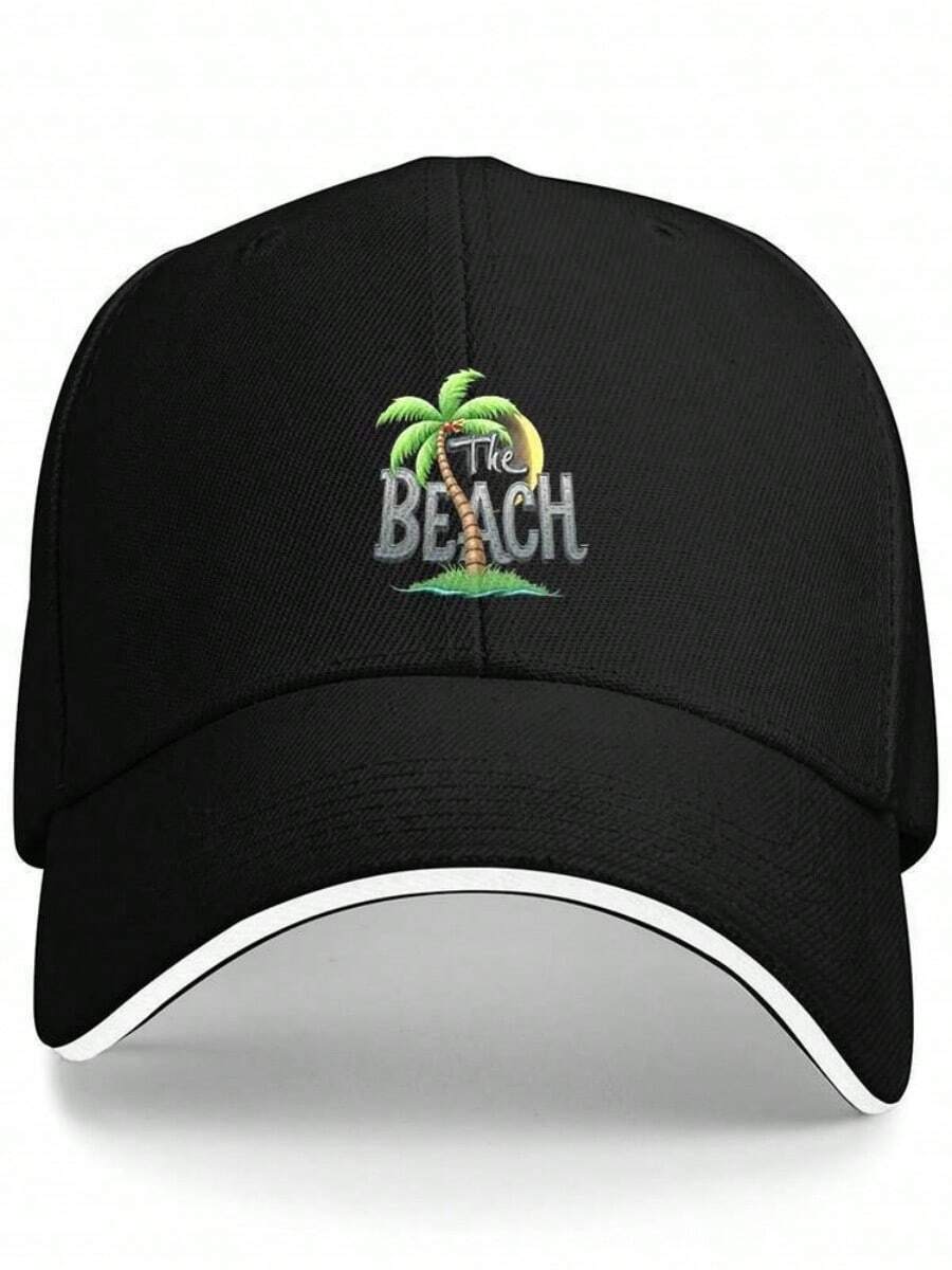 Tree Baseball Cap Lightweight Breathable Unisex Hat Wit - Black - View 1