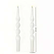 Colorful Spiral Candles, Geometric Branch-Shaped Slender Candle Holders, Atmospheric Decorative Candle Set, Suitable For Minimalist Dining Table - Multicolor - View 23