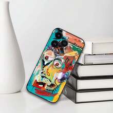 J-Jean M-Michel-Basquiat Art Phone Case For  16 15 11 13 14 Pro Max 7 8 Plus X Xr Xs Max 12mini Black Shell Cover Case. Christmas Accessories.  17 Pro Max Case Limited-Time Discount New And Popular Phone Case Styles  16 Case  17 Case   16 Pro Case - Z7 - 查看 7