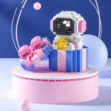 لعبة كتل بناء رائد الفضاء، كتل بناء مضيئة إبداعية للديكور الداخلي، مناسبة لمعظم المشاهد كزينة، لعبة كتل بناء تجميعية إبداعية، تعزز المهارات اليدوية، هدية عيد الميلاد - متعدد الألوان - مشاهدة 5