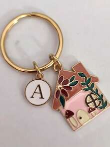 Llavero personalizado con forma de casa, regalo para niño - Multicolor 2 - Ver 2