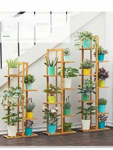 3层/5层室内植物架，花架锻铁架，适用于室内客厅、阳台等场所，节省空间，多层锻铁花盆架展示架，适用于客厅、露台和阳台。 - 彩色 - 查看 2