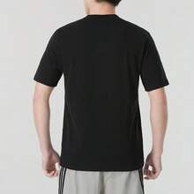 Adidas [Traje deportivo para hombre] Camiseta M SL SJ TT, cuello redondo, manga corta de algodón, + pantalón largo TIRO ES W PNT, pantalón deportivo tejido, para uso en casa o para entrenar - Negro - Ver 4