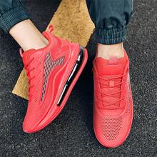 YTAT Men's Running Shoes Air Cushion Sports Shoes Light Tennis Walking Leisure Fitness Exercise - 紅色 - 查看 10