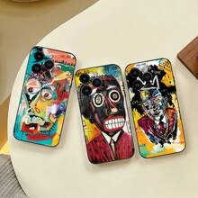 J-Jean M-Michel-Basquiat Art Phone Case For  16 15 11 13 14 Pro Max 7 8 Plus X Xr Xs Max 12mini Black Shell Cover Case. Christmas Accessories. Christmas Decoration  16 Pro Case  16 Case New And Popular Phone Case Styles Christmas Phone Case  17 Pro Max Case  Cases - Z10 - 查看 1