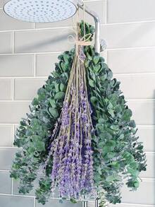 Juego de baño de 17 pulgadas con eucalipto y lavanda frescos genuinos - Bohemio, perfecto para el spa en casa y la decoración del baño, ideal para Halloween, Navidad, Pascua, Acción de Gracias