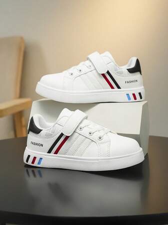 Kids' Versatile Non-Slip Soft Bottom Flat Shoes, Boys & Girls Casual Canvas Sneakers, Breathable Anti-Slip Lightweight Comfortable Low-Top Athletic Running Shoes