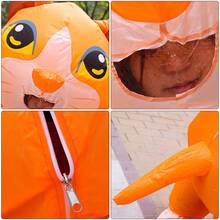 Adult Black & Orange Inflatable Cat Costume, Suitable For Halloween, Christmas, Carnival And Costume Parties - Multicolor - View 10