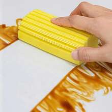 إسفنجة تنظيف سحرية - إسفنجة متعددة الوظائف وقابلة لإعادة الاستخدام من مادة PVA لمسح الأسطح عالية الكثافة والمتعددة الوظائف، مناسبة للمطبخ والحمام والسيارة والموقد والحوض والزجاج - أداة تنظيف منزلية