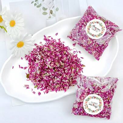 1pc/30pcs Purple Flower Petals Dried Flowers Decor - Perfect For Soap Making, DIY Candle, Fragrance Diffuser, Ideal For Holiday Party, Wedding Flower Petal Toss, Confetti