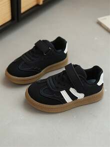 Comfortable & Fashionable Children's Low-Top Shoes / Spring & Autumn Kids Shoes / PU Rubber Anti-Slip Sole Children's Sneakers - Black - View 5