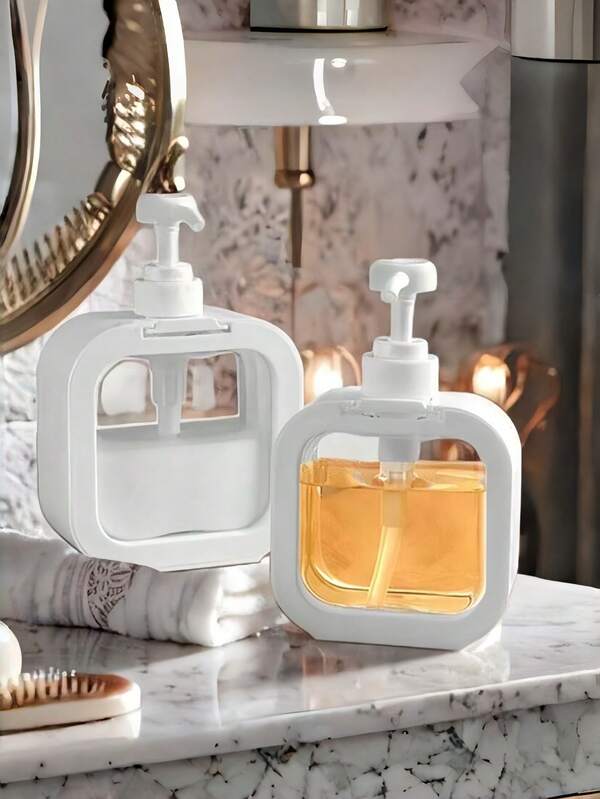 Transparent Dishwashing Soap Dispenser, Large Capacity Empty Bottle, Press Type Washing And Care Dispensing Bottle, Laundry Detergent And Shower Gel Detergent Dispensing Bottle