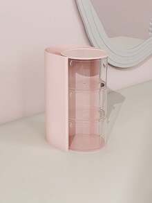 2/1pc Rotating Makeup Organizer Box - Can Store Makeup Brushes, Combs, Hair Clips, Hair Ties, Hair Claws And Jewelry, Perfect Gift For Halloween/Christmas/Thanksgiving - Multicolor - View 17