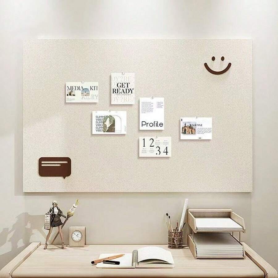 1pc Felt Decorative Board, Multi-Purpose Wall Sticker, No-Drill, Suitable For Office And Home Decor,School Supplies,Back To School