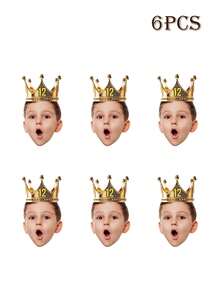 LICVIC 定制照片和年龄生日装饰，个性化生日帽装饰，定制生日快乐横幅，可定制图片横幅拉旗，生日礼物，派对旗帜，周年纪念，毕业庆祝，各种派对，男士，女士，朋友，客厅，卧室，装饰 - 風格A - 查看 20