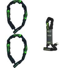 Bike Lock - Cadena de Bicicleta compacta, para Adultos/niños, U-Lock y Cable Combinado(Candado de cadena Roma) - Multicolor - Ver 1