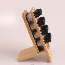 1pc Wooden Essential Oil Display Rack, Wooden Base Stand, Essential Oil Storage Rack, 1/2/3 Tier Wooden Base Frame - Multicolor - View 6