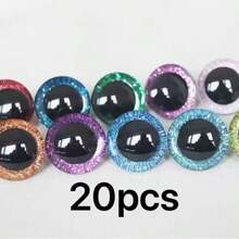 3D Colorful Sequin Movable Eyeballs - Replaceable Doll Eyes, Resin Material, Shiny Crystal Eyeballs. Easy To Store, Compact And Versatile For Matching. Creative Design And Material, Exquisite Details. Suitable For Various Occasions. A Perfect Gift For Friends, Family And Loved Ones, Ideal For Party Favors, Birthday Gifts And New Year Gifts. Essential For Home Gifting. - Multicolor - View 8