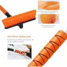 New Raspador y cepillo para polvo de nieve para coche 26.4 pulgadas herramienta desmontable de eliminación de nieve de invierno con agarre ergonómico de espuma raspador de hielo extendido 2 en - Horizontal - Ver 4