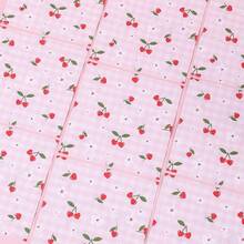 20pcs/40pcs/60pcs,Pink Gingham Cherry Paper Napkins, 2-Ply Pink Check Cherry Decorative Paper Napkins, 13 X 13 Inch Fruit Flower Disposable Hand Towels Napkins For Baby Shower Birthday Wedding Party Decor Supplies,Cute Cherry Pattern Disposable Cocktail Napkins For Parties & Picnics - Multicolor - View 3
