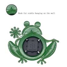 Termômetro externo de 25 cm em formato de sapinho fofo - Sem bateria, à prova d'água e durável, design decorativo para jardins, pátios e salas de estar.