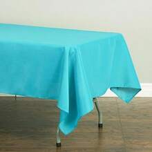 LinenTablecloth 152,4 cm x 320,04 cm mantel Rectangular poliéster(Turquoise Mantel rectangular) - Multicolor - Ver 3