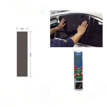 1 PVC Autofenster Sonnenschutzfolie 20x150CM für Fahrzeuginnenschutz, Autozubehör, Sonnenschutzfolie, Autofenster Tönung