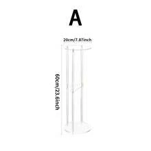 1pc 3-Tier Transparent Acrylic Drink Table, Suitable For Living Room, Bedroom, Bathroom, Office, Multi-Scene, Portable & Mobile Side Table - Transparent - View 3