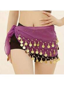 1 Khăn quàng hông cho vũ công múa bụng, Váy múa bụng dễ thương quấn tiền xu, Thắt lưng khăn quàng hông trang phục múa bụng kiểu Ai Cập, Khăn quàng cổ múa bụng bằng vải voan cho nữ, Thích hợp cho Yoga, Zumba, Khăn quàng hông trang phục múa bụng, Váy tua rua múa bụng cho nữ, Váy ngắn sequin dự tiệc - Nhiều màu - Xem 15