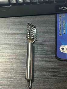 1pc Stainless Steel Anti-Rust Serrated Fish Scaler - Household & Restaurant Quick Descaling Tool - Multicolor - View 13