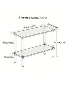 1pc Acrylic Jewelry Display Stand, 1/2/3 Tier Jewelry Display Rack, Cosmetic & Perfume Display Stand, Used To Display Jewelry, Accessories, Cosmetics & Perfumes - Clear - View 15