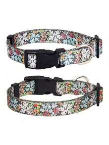 1 Piece Of Fashionable, Elegant And Creative Traction Rope With Flower Pattern Dog Collar. Soft And Comfortable Adjustable Collar Suitable For Small, Medium And Large Dogs To Interact And Play With As Pet Accessories - Multicolor - View 6