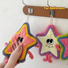 Cute Towel, Modern Style, Polyester, Cartoon Pattern, Hand Wash Only, Kitchen And Bathroom Towel - Màu tím (một gói) - Xem 1