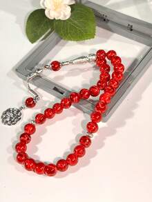 1串33颗10毫米玻璃手持念珠，穆斯林日常使用。 - 彩色 - 查看 10