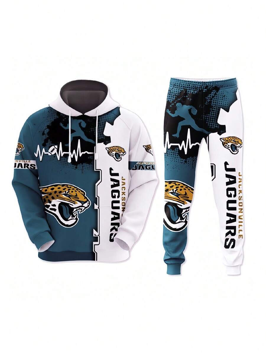 Jacksonv-Ille Jag-Uars  Football Team Sport Hoodie Tracksuit Men's And Women's Hoodie Set - 混合色 - 查看 1
