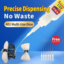 1/2 33g Strong, Clear, Fast-Drying, Multi-Purpose Adhesive; Low-Blooming, Non-Hardening, Beginner-Friendly; Bonds Plastic, Metal, Iron, Ceramic, Glass, And Wood; Heat-Resistant; Suitable For Shoe Repairs And General-Purpose Use. - Upgrade 401 - View 3