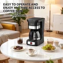SOKANY 04045 Fully Automatic American Coffee Maker. Dual-Use For Tea And Coffee. Comes With Coffee Spoon, Coffee Pot And Filter. 650W High Power, 750ml Large Capacity, LED Display. One-Touch Operation. Metal Body. Suitable For Making Coffee, Tea And Other Beverages. Ideal For Home And Office Use, Must-Have For Coffee Lovers.