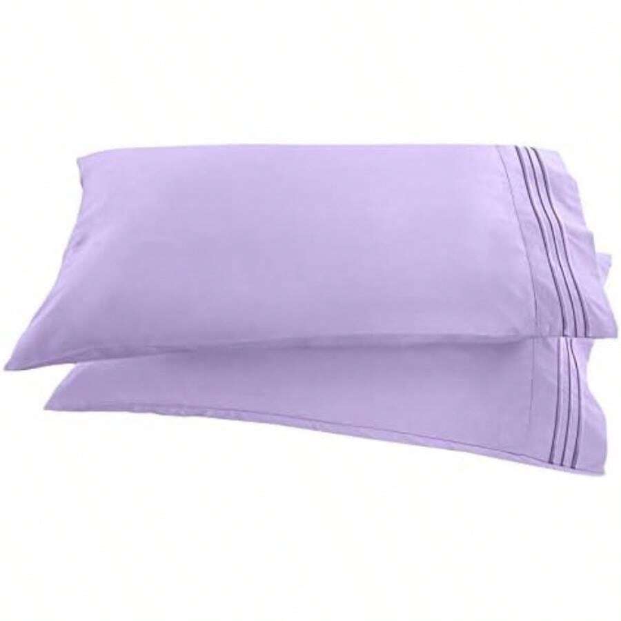 Elegant Comfort ® 1500 Thread Count Chain Design Egyptian Quality Luxurious Silky Soft Wrinkle & Fade Resistant 2 pc Pillow Case- All Size and Colors, King White(King Size Pillowcase Turquoise) - Multicolor - Ver 1
