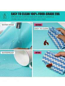 1/4/Pcs Refrigerator Lining Pad Can Be Cleaned, Refrigerator Gasket Anti Oil Parts, Shelf Refrigerator Lining, Lid Cover Freezer Glass Shelf Cabinet Cabinet Cabinet Kitchen Items Kitchen Accessories Kitchen Kitchen Tools - Multicolor - View 6