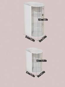 2/1pc Rotating Makeup Organizer Box - Can Store Makeup Brushes, Combs, Hair Clips, Hair Ties, Hair Claws And Jewelry, Perfect Gift For Halloween/Christmas/Thanksgiving - Multicolor - View 3