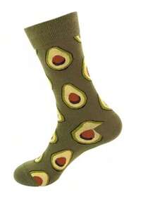 1 Pair/5 Pairs Men's Comfortable Casual Fruit Pattern Mid-Calf Socks