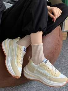 5 أزواج جوارب قطنية متوسطة الطول للجنسين، مرنة للغاية، مضادة للبكتيريا ومزيلة للروائح، بتصميم أحادي اللون، مناسبة للارتداء اليومي والأعمال - متعدد الألوان - مشاهدة 3