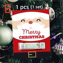 Christmas Themed Coin Purse - Santa Claus & Reindeer Shaped Cash Storage Pouch, Unisex Stocking Stuffer & Party Favor, Perfect Festive Creative Gift For Family, Kids, Elders & Colleagues