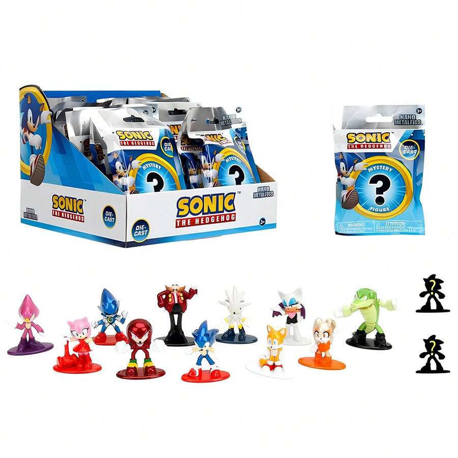 Jada Sonic The Hedgehog Nano MetalFigs Die-Cast Metal Blind Box Mini-Figure, Sonic Tails Ect, Tabletop Ornament For Children's Family Birthday Gift Christmas Souvenir Gift - 1 Pcs Blind Bag - View 1