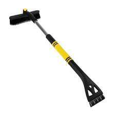 New Rascador de hielo de 31.5 pulgadas y cepillo para polvo de nieve extensible cepillo para polvo giratorio de 360° para coche con agarre de espuma ergonómico herramienta de extracción de hielo - como en la foto - Ver 2