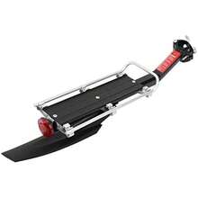 AMONIDA Porta Bultos para Bicicleta, Aleación de Aluminio Estante Ajustable Y Poste Inferior Portabultos para Bicicleta Parrilla para Bicicleta con Accesorios para Mayoría de Bicicletas(default) - Multicolor - Ver 10